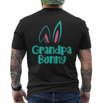 Easter Grandpa Bunny Mens Back Print T-shirt | Mazezy