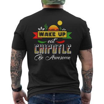 Eat Chipotle Mexican Food Lover Men's T-shirt Back Print - Monsterry