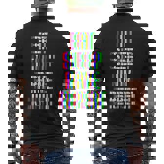 Eat Sleep Rave Repeat Techno Edm Raver Festival Party Dj T-shirt imprimé au dos - Cadeauxyz