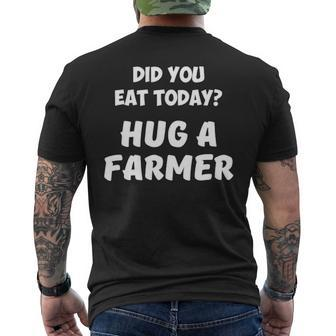 Did You Eat Today Hug Men's T-shirt Back Print | Mazezy