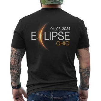 Eclipse 2024 Ohio Solar Totality Eclipse Ohio Solar 2024 Men's T-shirt Back Print - Seseable