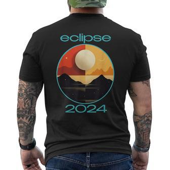 Eclipse 2024 Annular Solar Atomic Age Eclipse Men's T-shirt Back Print - Monsterry