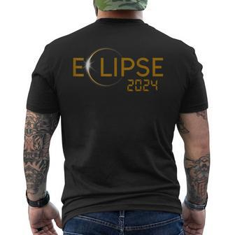 Eclipse 2024 Total Solar Eclipse 40824 Men's T-shirt Back Print - Monsterry DE
