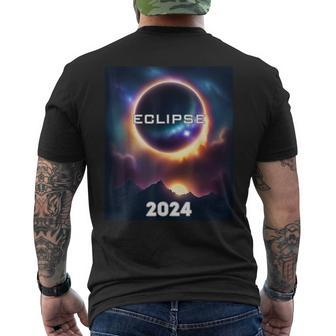 Eclipse 2024 Total Solar Astronomer Men's T-shirt Back Print - Monsterry AU