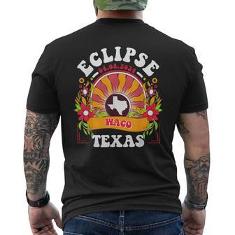Eclipse 2024 Waco Texas Total Solar Eclipse Men's T-shirt Back Print - Monsterry AU
