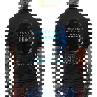 Eclipse Solar Doseces En Laida 2024 Eclipse Solar Azul Camiseta Hombre Estampado Espalda - Regaloses