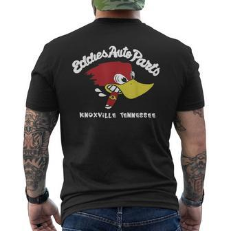 Eddies Auto Parts Knoxvilles Tennessee Men's T-shirt Back Print - Monsterry