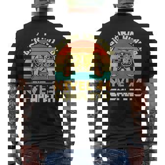 Edición Limitada Nivel 44 Completo Gamer Cumpleaños 44 Años Camiseta Hombre Estampado Espalda - Regaloses