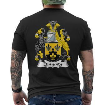 Edmunds Coat Of Arms Family Crest Men's T-shirt Back Print - Monsterry CA