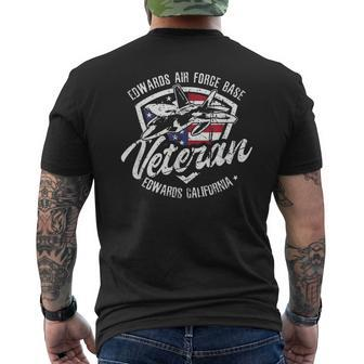 Edwards Air Force Base Veteran Mens Back Print T-shirt - Seseable
