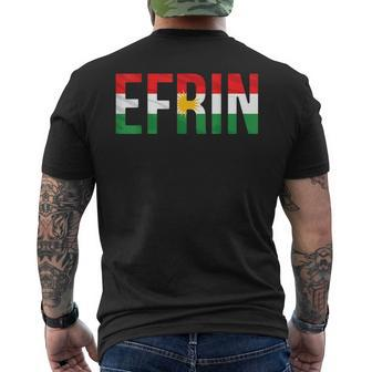 Efrin Kurdistan Flag Kurdi Kurdi Kurdistan Efrin S T-Shirt mit Rückendruck - Seseable