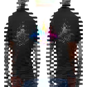 Égaliseur De Musique Colorée Techno Trance T-shirt imprimé au dos - Cadeauxyz