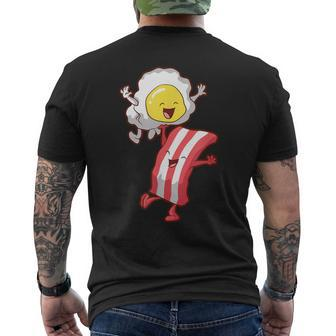 Egg And Bacon Breakfast Costume Food Humor Meat Ham Men's T-shirt Back Print - Monsterry