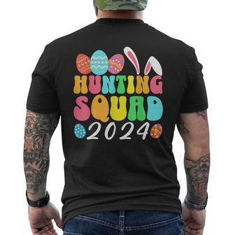 Egg Hunting Squad 2024 Easter Egg Hunt Family Matching Group Men's T-shirt Back Print - Seseable