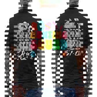 Egg Hunting Squad 2024 Easter Egg Hunt Family Matching Group Men's T-shirt Back Print - Seseable