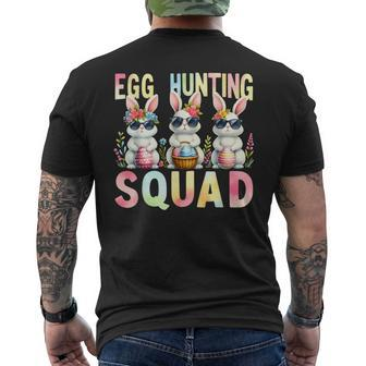 Egg Hunting Squad Easter Day Bunny Egg Hunt Happy Easter Men's T-shirt Back Print | Mazezy DE