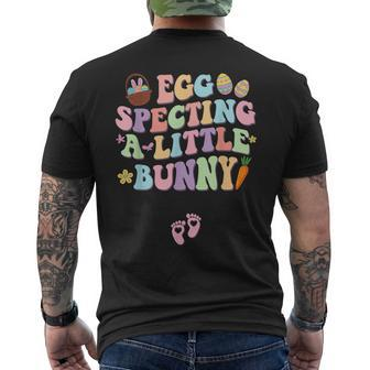 Egg Specting A Little Bunny Easter Pregnancy Announcement Men's T-shirt Back Print - Monsterry AU