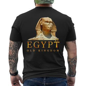 Egypt Old Kingdom Pharaoh Ancient Egyptian Tut Ankh Of Life Men's T-shirt Back Print - Thegiftio UK