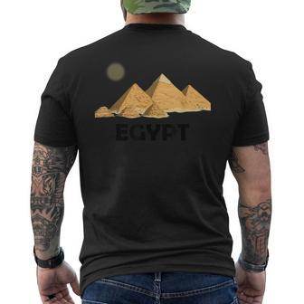 Egyptian Pyramids Ancient Egypt Cool Men's T-shirt Back Print - Monsterry CA