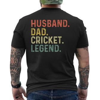 Ehemann Papa Cricket Legend Lustiges Retro Geschenk Für Papa T-Shirt mit Rückendruck - Geschenkecke