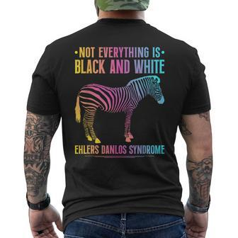 Ehlers Danlos Syndrome Black And White Eds Zebra Men's T-shirt Back Print - Thegiftio UK
