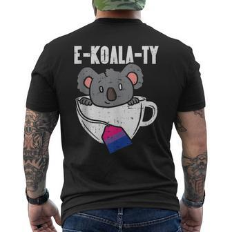 Ekoalaty Bisexual Pride Flag Equality Animal Lgbtq Bi Men's T-shirt Back Print - Monsterry UK