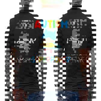 El Autismo Es Mi Superpoder Autismo Superhéroe Camiseta Hombre Estampado Espalda - Regaloses
