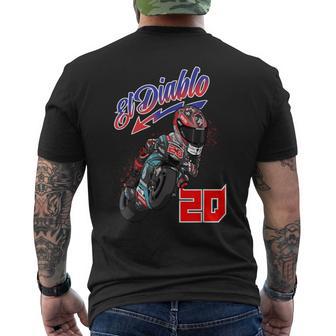 El Diablo Moto Superbike 20 Men's T-shirt Back Print - Monsterry AU