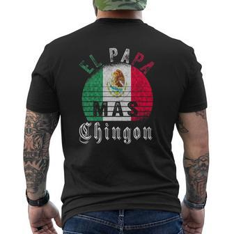 El Papa Mas Chingon Mexican Father's Day Mens Back Print T-shirt | Mazezy