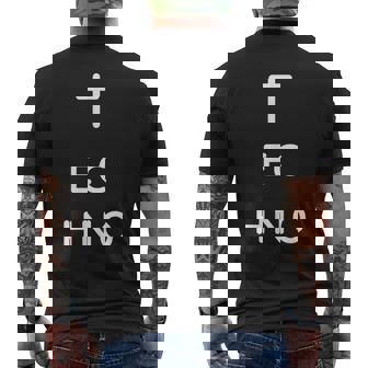 El Techno Es Mi Religión Regalo Techno Camiseta Hombre Estampado Espalda - Regaloses