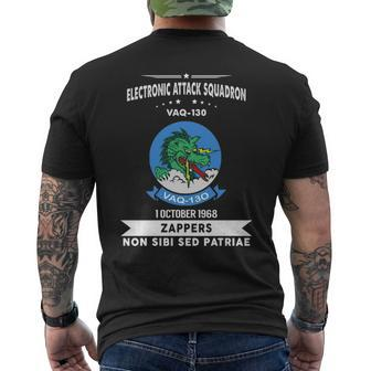 Electronic Attack Squadron 130 Vaq Men's T-shirt Back Print | Mazezy