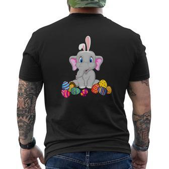 Elephant Bunny Ear With Egg Easter Easter Day Mens Back Print T-shirt - Thegiftio UK