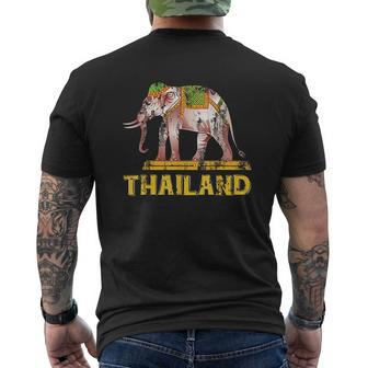 Elephant Thailand Mens Back Print T-shirt - Thegiftio UK