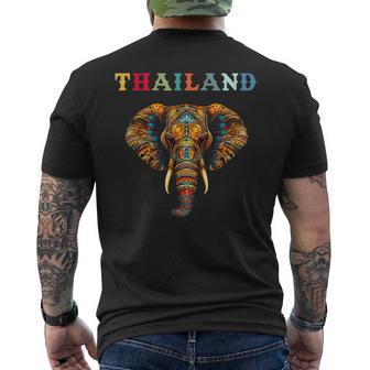 Elephant Thailand Men's T-shirt Back Print - Monsterry AU