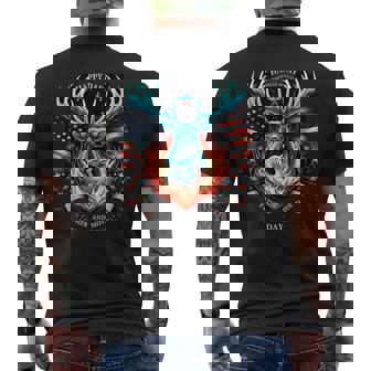 Elk-Tastic Father's Day Men's T-shirt Back Print | Mazezy