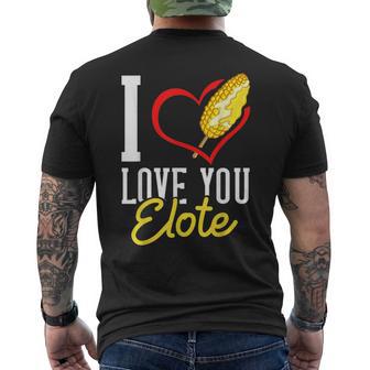 Elote Corn Roasted Mexican Street Corn Men's T-shirt Back Print - Monsterry CA