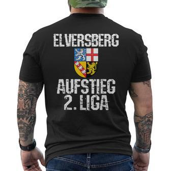 Elversberg Saarland Sve 07 Fan 2 League Aufsteigung 2023 Football T-Shirt mit Rückendruck - Seseable