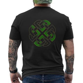 Emerald Green Celtic Gaelic Knot Mens Back Print T-shirt - Thegiftio UK