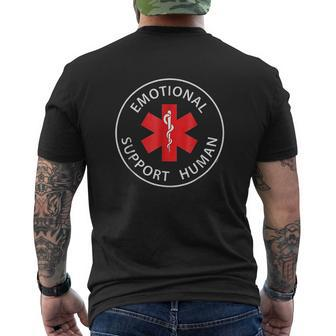 Emotional Support Human Mens Back Print T-shirt - Thegiftio UK