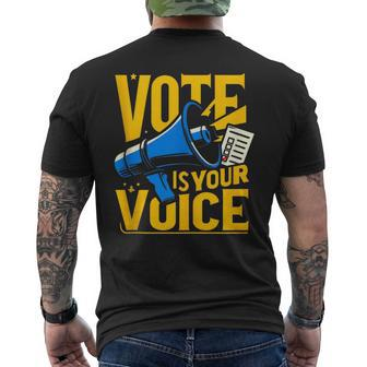 Empower Your Voice Men's T-shirt Back Print - Monsterry