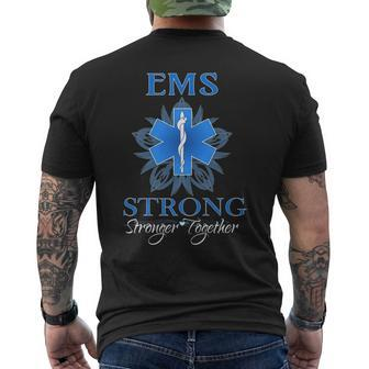 Ems Stronger Together Theme Emt Men's T-shirt Back Print | Mazezy