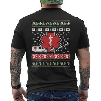 Ems Ugly Sweater Men's T-shirt Back Print | Mazezy