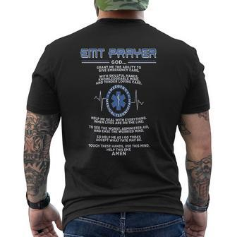 Emt Emt Prayer Emt For Men Mens Back Print T-shirt - Thegiftio UK