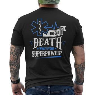 Emt Superpower Men's T-shirt Back Print | Mazezy