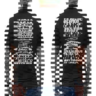 Encargado Divertido La Parte Camiseta Hombre Estampado Espalda - Regaloses