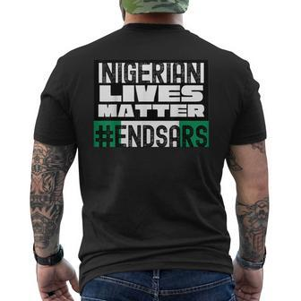 End Sars Black Lives Matter Political Protest Equality Men's T-shirt Back Print - Monsterry DE