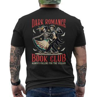 Enemies To Lovers Villain Reading Dark Romance Book Club Men's T-shirt Back Print - Monsterry