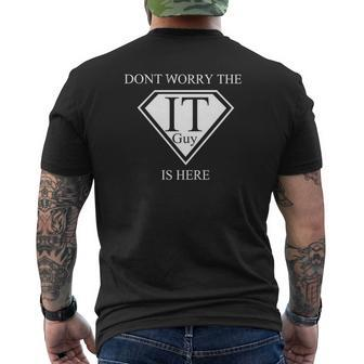 It Engineer Computer Guy Support Mens Back Print T-shirt - Thegiftio UK