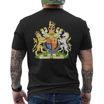 England Crest Flag Souvenir London T-Shirt mit Rückendruck - Geschenkecke