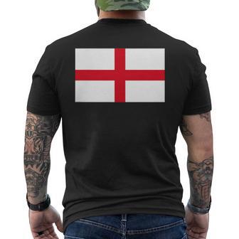 England Flag British Uk English Cross Flags Women Men's T-shirt Back Print - Monsterry